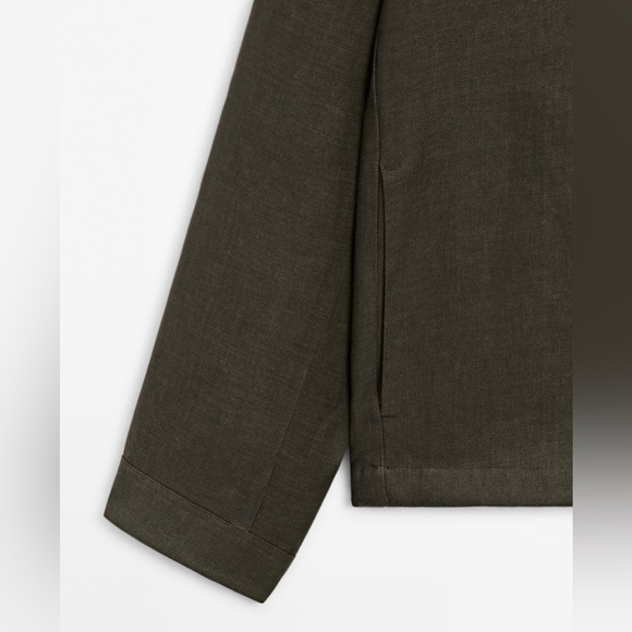 Massimo Dutti linen co-ord overshirt for men - Picture 6 of 9